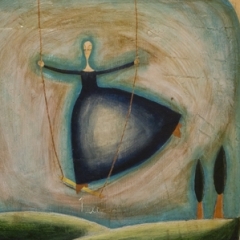 Alto, 2005, tecnica mista su tavola, cm 53x50, collezione privata, ph: Stefano Tedioli