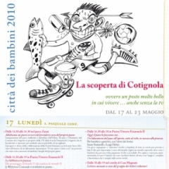 2010 Cotignyork Pieghevole con il programma - volta disegni di Massimiliano Fabbri