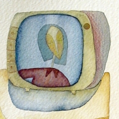 Tv, 2004 tecnica mista su carta